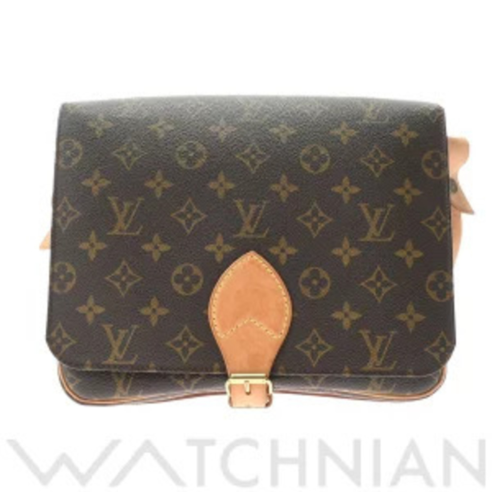 Louis Vuitton Monogram Cartouchiere Brown Canvas Shoulder Bag
